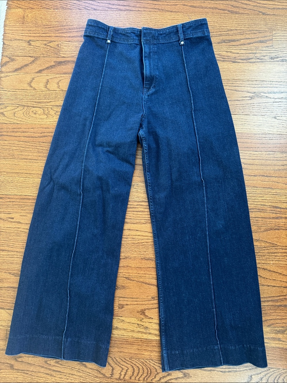 Zara -  Wide-Leg Jeans with Piping